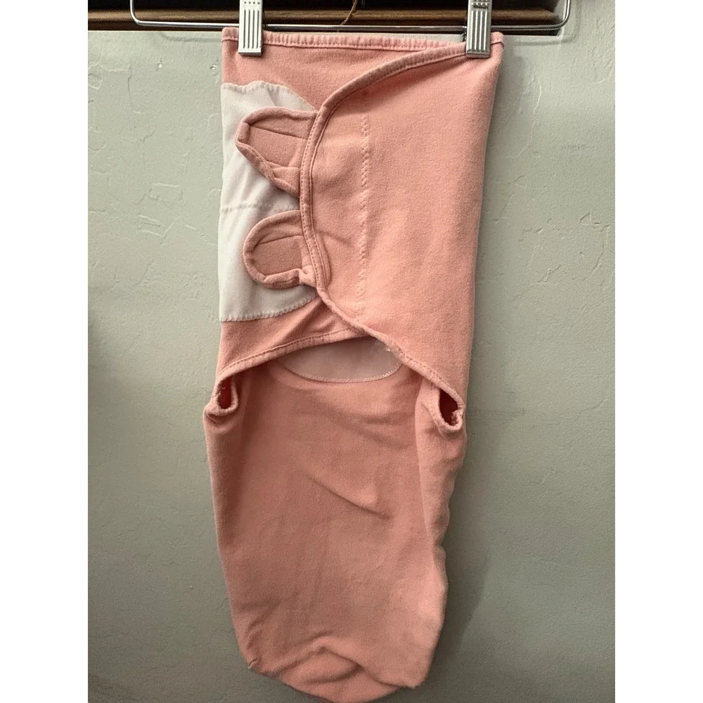 Mama Cheetah Organic Cotton Baby Swaddle Pink Small/Medium 7-14 lbs EUC